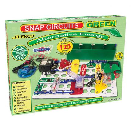 600 elenco snap circuits green alternative energy kit