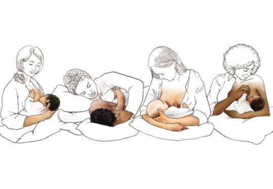 posizioni allattamento seno