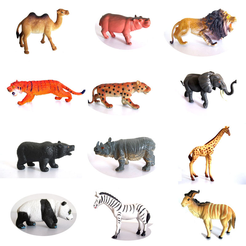 Hot Selling Wild Animal font b Toy b font Fingure Set Eco friendly font b Plastic