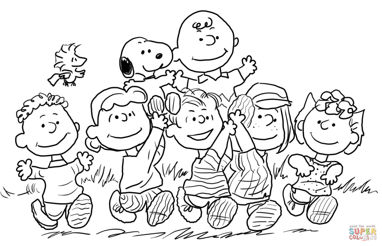 disegni peanuts da colorare