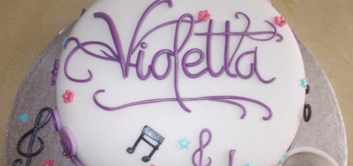 Decorazioni torta di compleanno Violetta