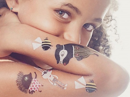 Dermatologicamente Testati Molto Bene Tatuaggi Finti Temporanei Metallici per Bambini 