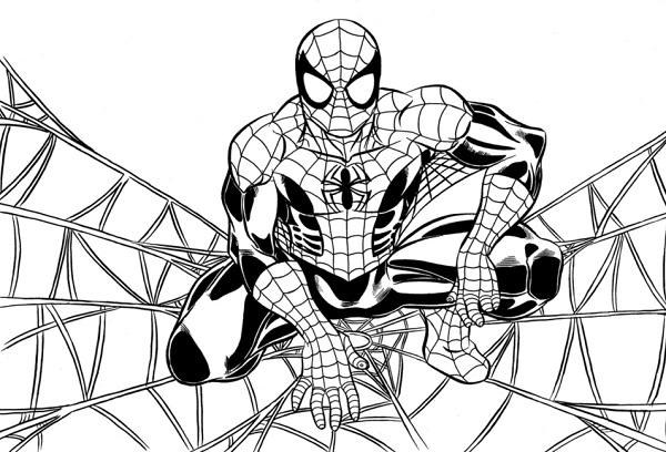 disegnare e colorare immagini di Spiderman