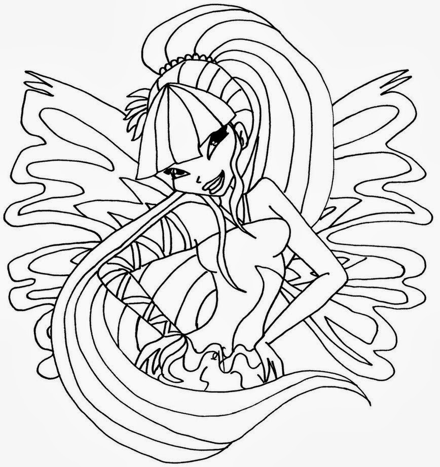 musa sirenix disegno da colorare