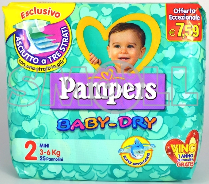 pampers pannolini baby dry 2 mini 36kg 25 pz 01