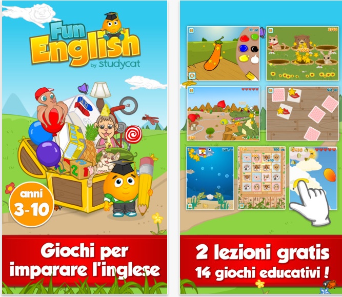 5 app per insegnare inglese ai bambini