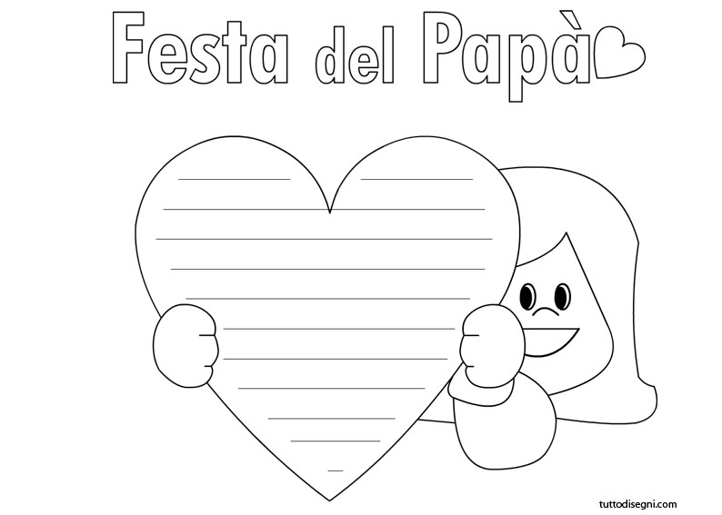 5 Disegni Bambina Per Festa Del Papa Mamme Magazine