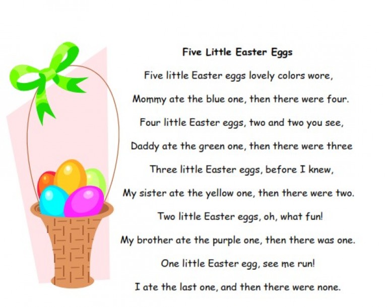Poesie in inglese sulla Pasqua per bambini