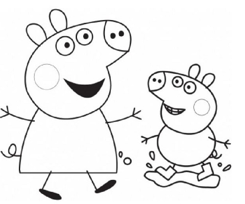 creare dei disegni di peppa pig per pasqua