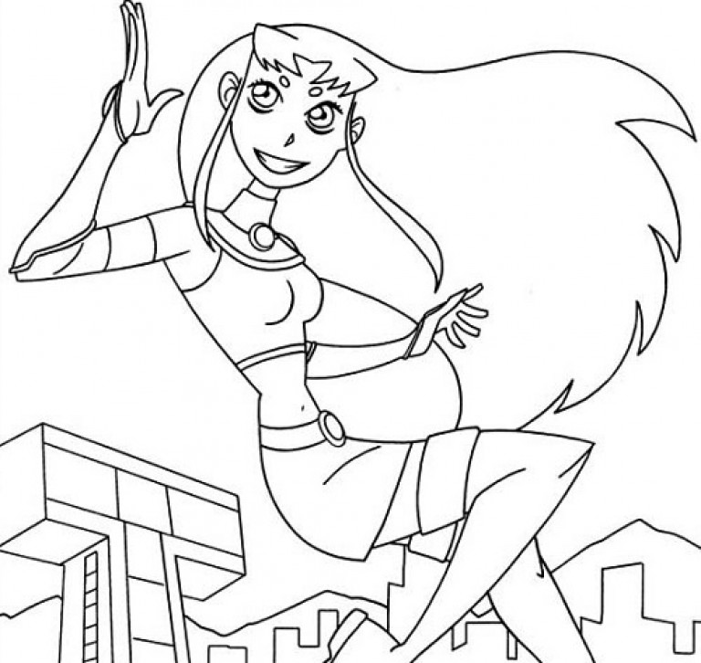 disegni da colorare Stella Rubia Teen Titans Go