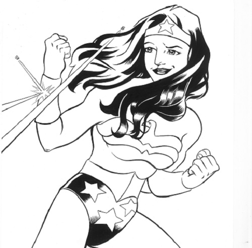disegni da colorare di Wonder Woman di Justin League