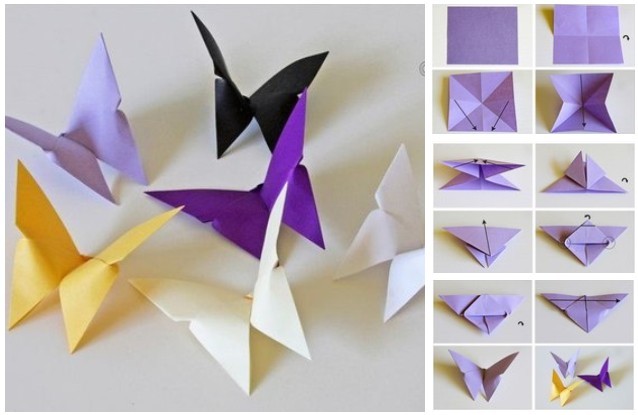 Istruzioni per Origami Farfalla Semplice