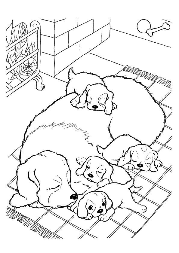 disegni da colorare cani carica 101