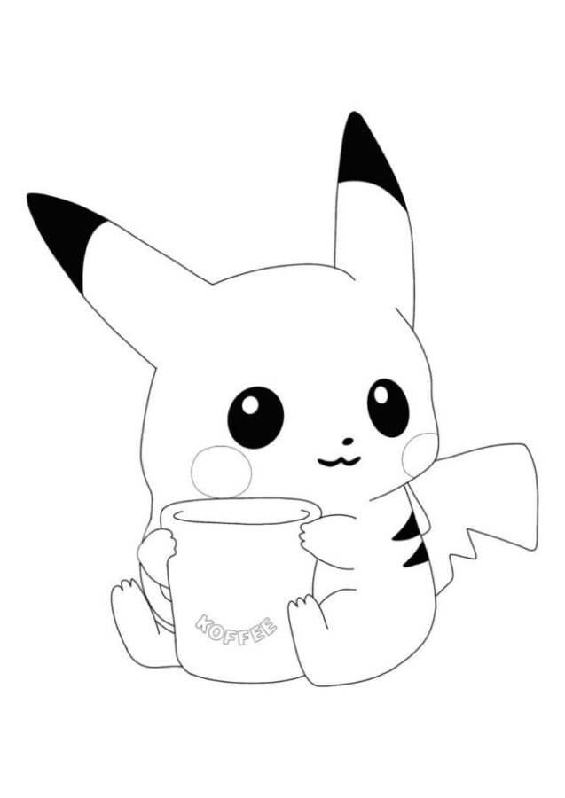 disegni da colorare pikachu download