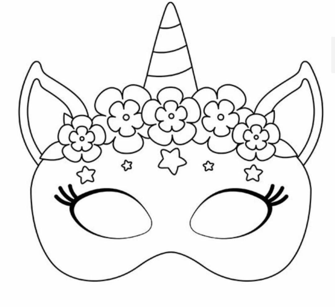 disegni da colorare carnevale maschere online